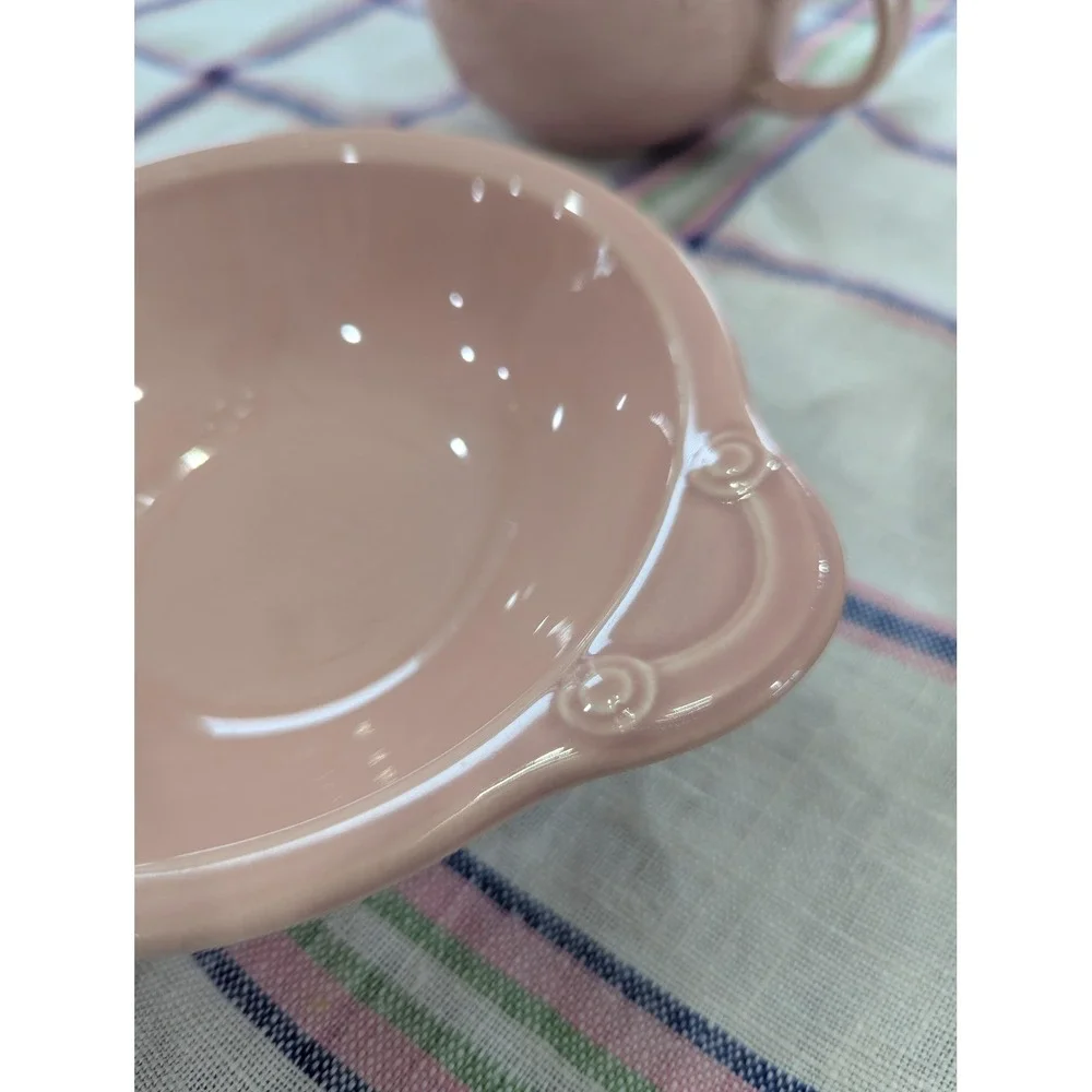 Vintage Lu-Ray Pastels Set Pink and Yellow